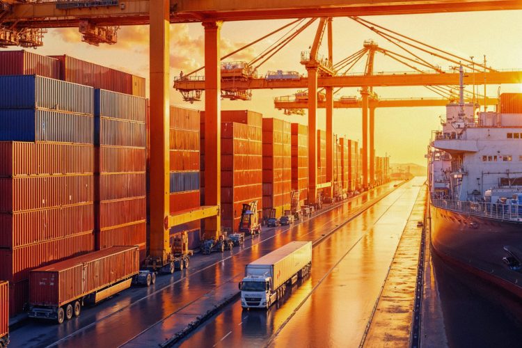 shipping-port-sunset-with-cargo-containers